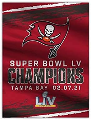 NFL Tampa Bay Buccaneers 2021 Super Bowl LV Champions Home Flag