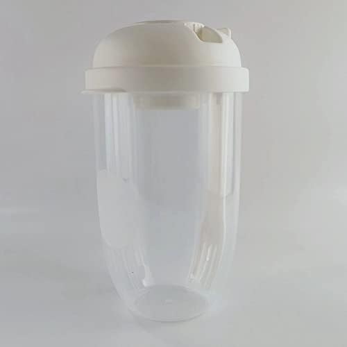 Комплет контејнери За Носење Свеж Зеленчук, Проѕирни Пластични Пластични Чаши Со Вилушка И Врата, Бели