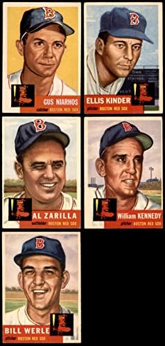 1953 Topps Boston Red Sox Team го постави Бостон Ред Сокс екс+ Red Sox