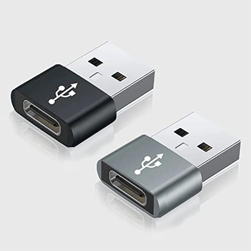 USB-C Femaleенски до USB машки брз адаптер компатибилен со вашиот Samsung Galaxy Z Fold2 5G за полнач, синхронизација, OTG уреди како