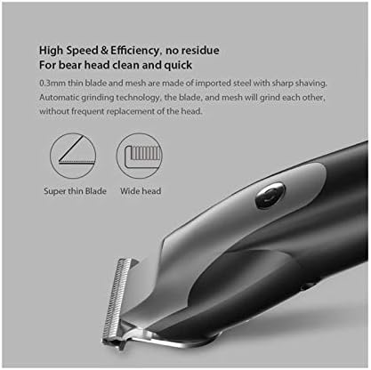 XWWDP USB Електрична Машинка За Коса На Полнење Безжичен Тример За Коса Со Низок Шум Со 3 Чешли