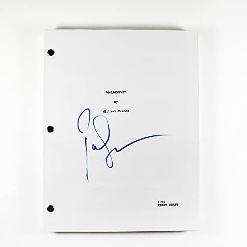 Пирс Броснан Jamesејмс Бонд 007 Златното скрипта потпиша автограмиран автентичен ACOA COA