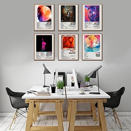 Наслов на албум Кид Куди потпишан ограничен постери Печати рапер музички постери платно wallидна уметност соба wallидна уметност естетска