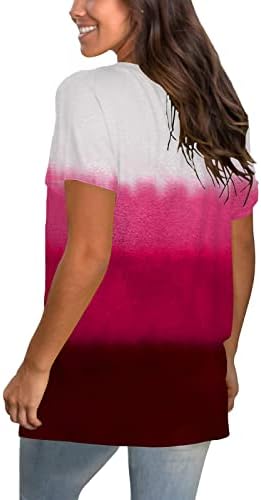 Девојки Длабоко V Вратот Памук Графички Дневна Шарени Блуза Маица За Жени Fall Лето М5 М5
