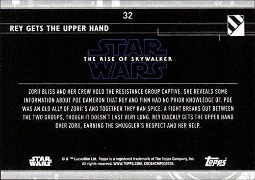 2020 Топс Војна На Ѕвездите Подемот На Скајвокер Серија 2#32 Реј Ја Добива Картичката За Тргување Со Предност