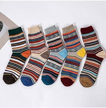 Century Star Wool чорапи за жени подароци зимско топло густо плетено пријатно екипаж чорапи Божиќни подароци, купови чорапи чизми