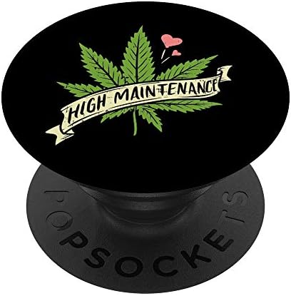 Високо одржување плевел канабис џеб 420 THC Stoner Подарок PopSockets PopGrip: Заменлива зафат за телефони и таблети