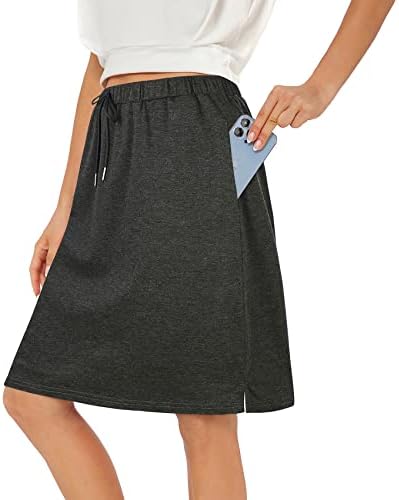 Тениско здолниште за жени со џебови Атлетски скитници на коленото должина на коленото Голф со здолништа со високи половини