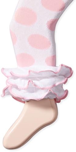 Чорапи на effеферис, бебе девојки, точки и ленти со повеќе ритами