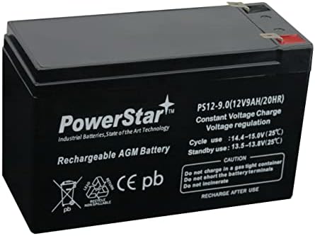 POWERSTAR 12V 9AH Запечатена Оловна Киселина Батерија За UPS Компатибилен СО APC RBC GP1272 PS1270 ES7-12
