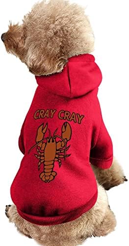 Облека за кучиња од јастог од јастог зимски дуксери за миленичиња меки и топли дуксери за кучиња за мали средни кучиња