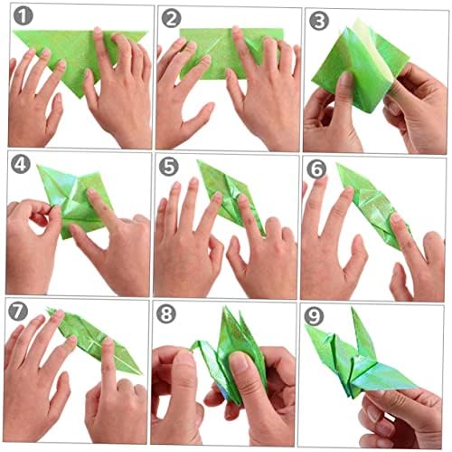 Favomoto 300pcs оригами оригами хартија за деца занаетчиски гаџети за деца за преклопување на хартија сет фолија оригами хартија