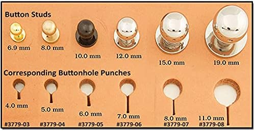 Tandy кожа 3779-03 Craftool Buttonhole Shope Cain Punch | 4мм