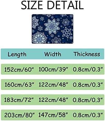 Xollar 80 x 58 во големи детски области килими апстрактни сина бела снегулка мека расадник бебе плејматски килим за детска соба за