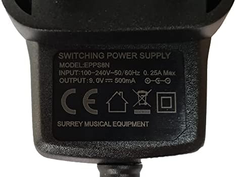 Замена на напојувањето за дистрибуција на вентил Digitech Hardwire SC-2 адаптер за искривување 9V 9V
