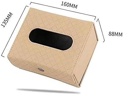 Lyекната на правоаголна PU кожна кутија за ткиво на лицето, водоотпорен држач за салфетка, кутија за кутии за кутија за домашна автомобилска