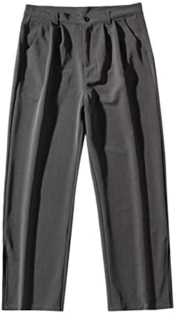 Меморија машко пролетно и есенско лежерно модно копче за везови лого цврсти панталони за панталони за панталони мажи тенок