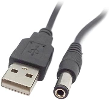 NFHK USB 2.0 Тип машко до 5,5 x 2,5мм DC 5V приклучок за приклучок за приклучок за приклучок за приклучок за полнење 80см