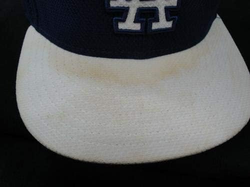 49 L. A. Dodgers Игра Користи Официјален Млб Бејзбол Капа шапка големина 7 1/4 покажува употреба-Игра Користи Млб Капи