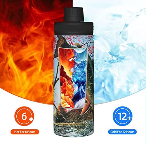 Vucemi Safflower Flying Flying Rish Printed 18 Oz Sport Issulated Kettle Со внатрешен 304 Надворешен од не'рѓосувачки челик 201 Не'рѓосувачки