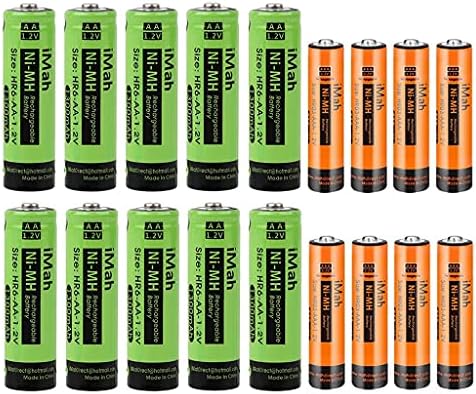 IMAH HR6 1.2V 1300MAH NI-MH AA AA Полнење на батерии и HR03 1.2V 750mAh Ni-MH AAA за полнење батерии за соларни светла, градинарски