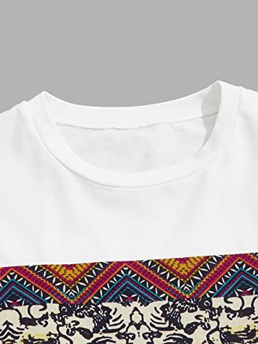 Форнс машки 2 парчиња облека за графичка маичка за печатење шорцеви за патеки поставени кафеави гео с