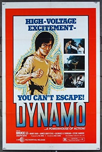 Динамо оригиналниот постер за боречки вештини многу фино состојба на филмот во режија на Шан Хуа