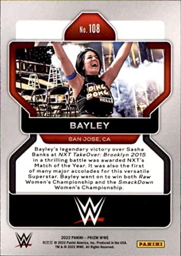 2022 Panini Prizm WWE 108 Bayley WWE Carting Carding Card