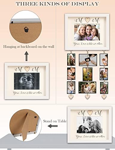 Подароци за ден на мајки Elekfx - Подароци за табела со рамки за слики и обесени wallидови, со простории за слика за фотографии уникатни
