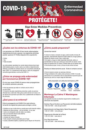 NMC PST141PPSP -19 Заштитете се постери, 18 x 12, шпански, постери хартија, пакет од 5,18 x 12