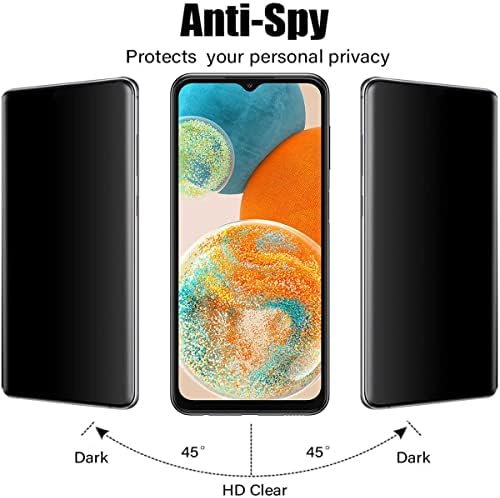 ЗАШТИТНИК На Екранот За Приватност VIESUP За Samsung Galaxy A23 5G - 2 Пакет Анти-Шпионски Екран Со Висока чувствителност Заштитен Филм