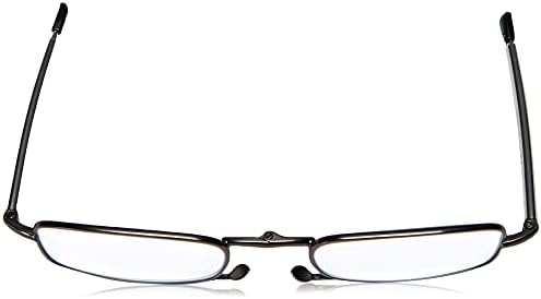 Фостер Грант Гедеон Гедеонски правоаголни очила за читање, црни/транспарентни, 64 мм, +2,50