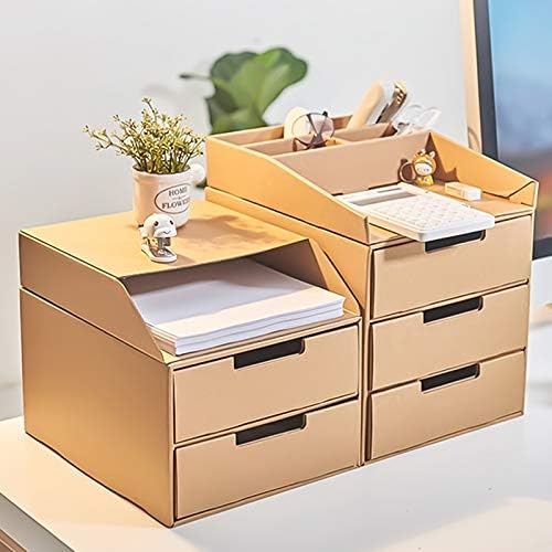 Anncus 1pc хартија Тип на десктоп за складирање на кабинетот биро за завршна обработка на кутијата за складирање на кутии за