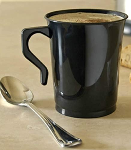 60 8 мл пластични шолји за кафе Teacup црни кафе чаши за кафе нераскинлива кафе -кафе и рециклирано кафе чаши за кафе, пластични