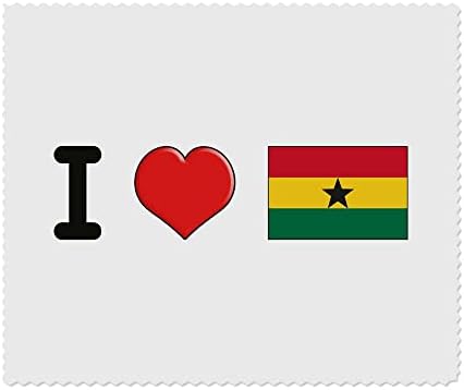 Azeeda 2 x 'I Love Ghana' Microfibre Lens/чаши за чистење на крпи за чистење