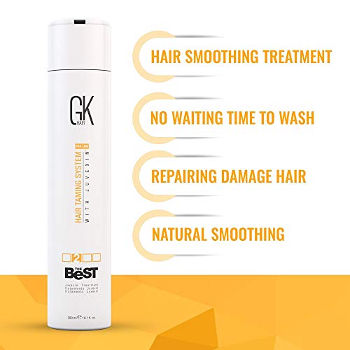 GK коса Глобал кератин Најдоброто третман со коса од кератин - професионален бразилски комплекс зацрвстување за свиленкаста мазна