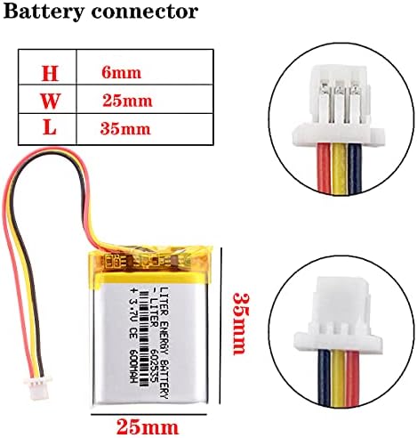 Литарска енергијабатерија 3.7 V Липо Батерија 600mAh Литиум јонска Полимерна Батерија На Полнење 602535 литиум Полимерна Јонска Батерија