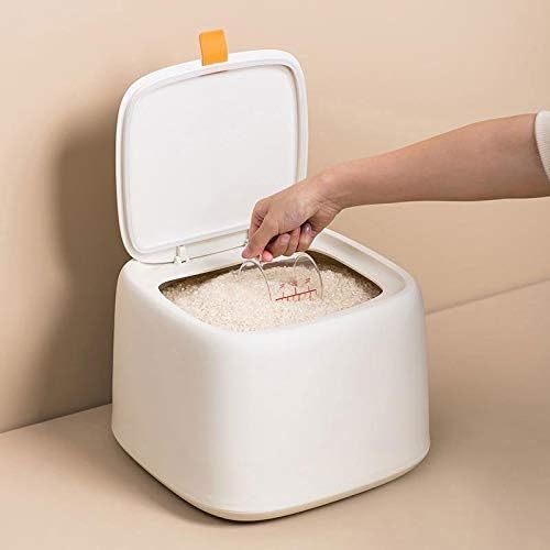Lkyboa кујна пластична 10 кг оризово кутија за складирање на жито, запечатена влага-докажана голема миленичиња за складирање на храна за складирање на миленичиња, мувл