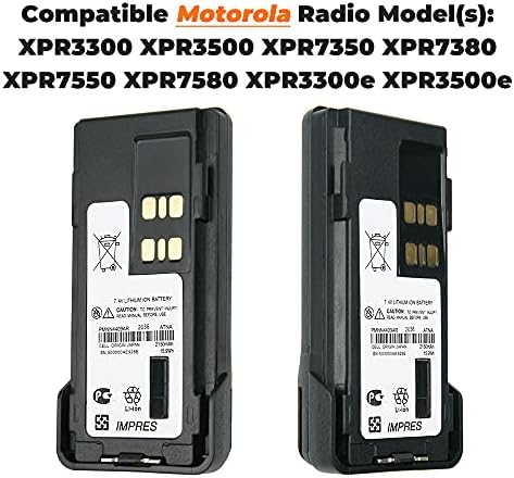 Vineyuan 10x PMNN4409AR IMPRES Battery for Motorola XPR3300 XPR3500 XPR7350 XPR7380 XPR7550 XPR7580 GP338D DP4600 XiR P8668 APX 2000 Walkie