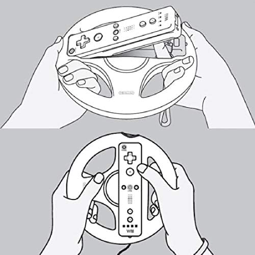 Врвни души Марио Карт тркачко тркало компатибилно со Wii и Wii U -2 пакет