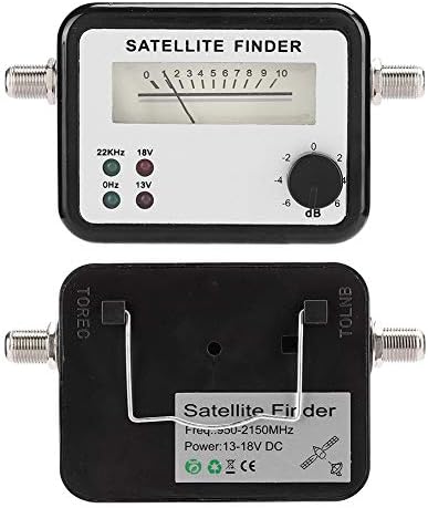 Мерач на сателитски сигнал Пронаоѓач Сателитски сигнал Црна и сребрена ABS SF9504DB Преносен сателит SAT Пронаоѓач на сигнал мерач на