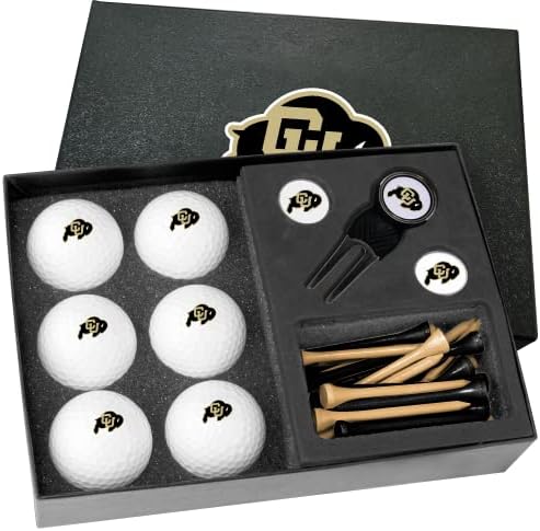 Golfballs.com Класичен Колорадо Биволи Половина Дузина Подарок Во собата Со Divot Алатка-Празно Топки