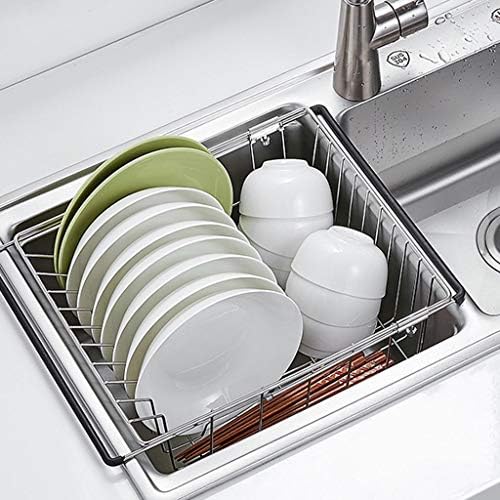 GFDFD решетката за јадење од не'рѓосувачки челик - сребрена кујна што може да се повлече мијалник за мијалник за мијалник за мијалник