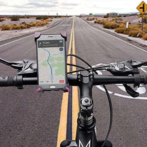 QMeet велосипед Телефон монтирање 360 ° ротација, Универзален држач за моторциклички држач за велосипед за iPhone 11,12 Pro Max, S9,