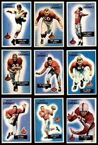 1955 Bowman Chicago Cardinals во близина на екипата постави Chicago Cardinals-FB EX/MT Cardinals-FB