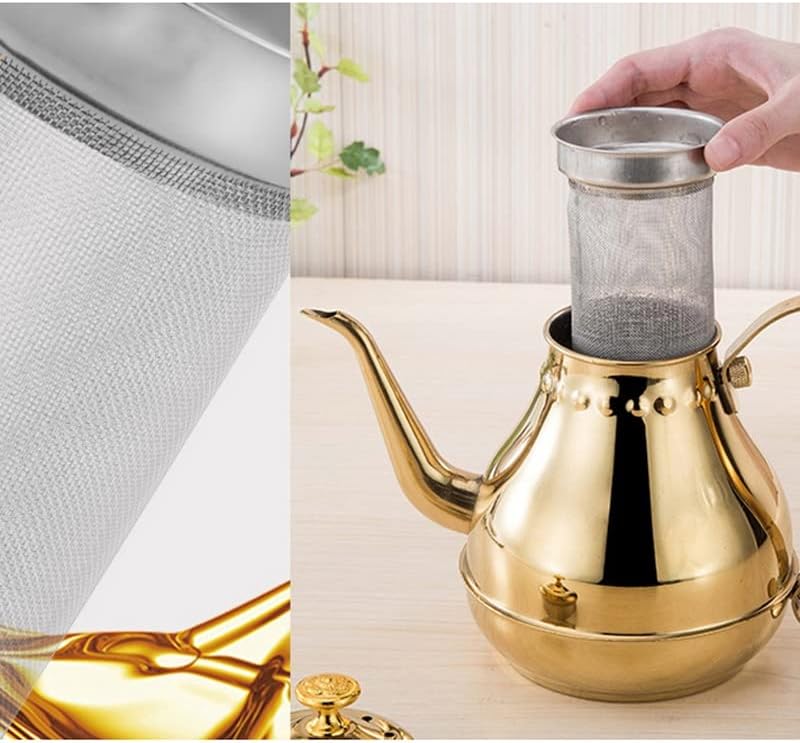 Uxzdx не'рѓосувачки челик кафе капење постепено котел со филтер -индукциски шпорет производител на чај домашен ресторан чајник