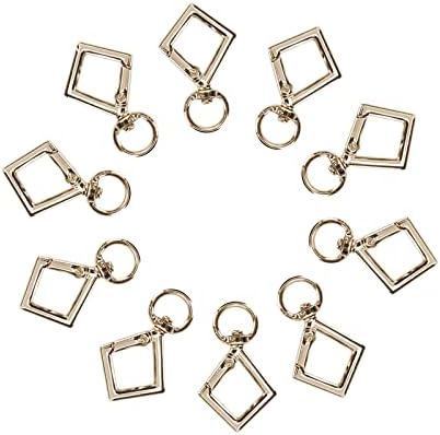 Кошар пролетен прицврстен клип метал вртливите вртливи виси клуч за прстен на прстенот за клуч за приврзок