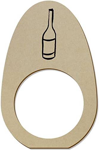 Азиеда 5 x „шише со вино“ дрвени прстени/држачи