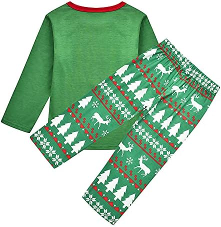 2022 Божиќни пижами за семејство, празници Семејство што одговара на облеката за спиење Дедо Мраз за печатење на фестивали за печатење на фестивалот