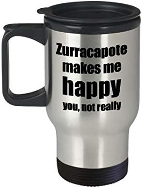 ZurraCapote Cocktail Travel Cigs Lover fan fan Смешно подарок идеја за пријател алкохол мешан пијалок новини кафе чај 14 мл Изолиран